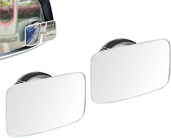Amazon | 魚眼ミラー,フレームレス HD ガラスビュー広角サイド